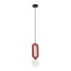 ITALUX modern függeszték masso fehér piros itxpnd-59839-1-red