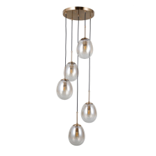 ITALUX modern függeszték meolo borostyán arany itxpnd-40825-5-gd világítás