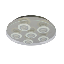 ITALUX modern LED mennyezeti lámpa flavio fehér króm átlátszó itxmd14088-06b ch világítás