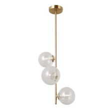 ITALUX modern mennyezeti lámpa toledo átlátszó arany itxpnd-40717-3-hbr világítás