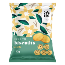 ITS US It's Us gluténmentes vaníliás keksz 150 g reform élelmiszer