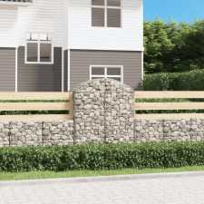  íves horganyzott vas gabion kosár 100x50x120/140 cm bútor