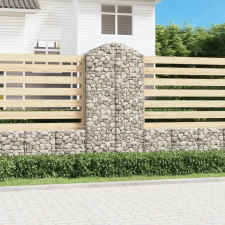  Íves horganyzott vas gabion kosár 100x50x200/220 cm kerti tárolás