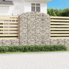  íves horganyzott vas gabion kosár 200x30x220/240 cm kerti tárolás