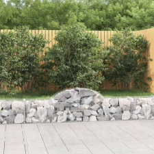  íves horganyzott vas gabion kosár 200x30x40/60 cm kerti tárolás