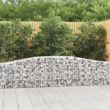  íves horganyzott vas gabion kosár 400x30x60/80 cm kerti tárolás