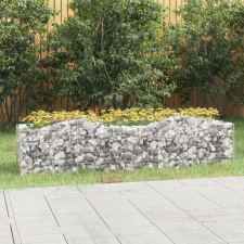  Íves horganyzott vas gabion magaságyás 200x50x50 cm kerti tárolás