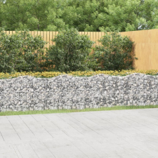 íves horganyzott vas gabion magaságyás 600 x 50 x 100 cm kerti tárolás