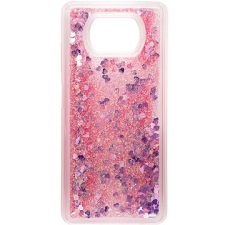 IWILL Glitter Liquid Heart Case POCO X3 Pro készülékre Pink tok és táska