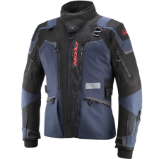 Ixon Odin motoros kabát kék-fekete-fluo piros motoros kabát