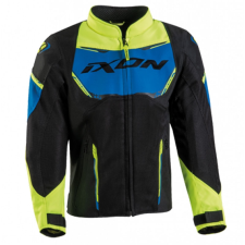 Ixon Striker Air gyerek motorkerékpár kabát fekete-kék-sárga motoros kabát