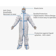 Izolációs védőruha/overál -XL gyógyászati segédeszköz