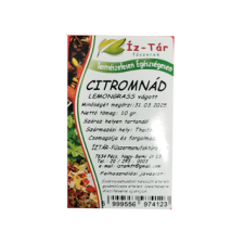 ÍZTÁR Fűszermanufaktúra Kft. ÍZTÁR Citromnád vágott 10 g alapvető élelmiszer