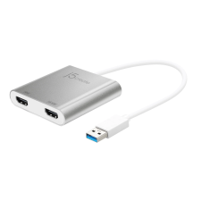 j5create JUA365 USB apa - 2x HDMI anya Adapter kábel és adapter