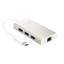 j5create USB-C Multi Adapter Gigabit Ethernet / USB 3.1 HUB (JCH471-N) (JCH471-N) hub és switch