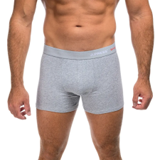 J.PRESS BASIC - bevarrt gumis pamut boxer - Grey férfi alsó