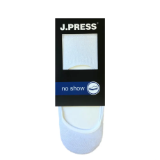 J.PRESS Férfi no show zokni - White