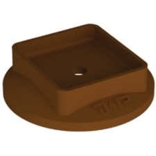 J. Pröpster GmbH J.Pröpster 1048 műanyag rozetta barna Niro kapocshoz villanyszerelés