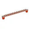 J. Pröpster GmbH J.Pröpster 910193 EPH Potenciálkiegyenlítő sín 430/40x5mm, 12 csatlakozó hely, Réz