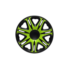 J-TEC Dísztárcsa 15" Nascar Green-Black (4 darabos garnitúra) dísztárcsa