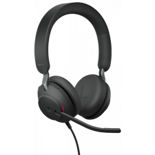 JABRA Evolve2 40 SE USB C/A MS Stereo Headset Black fülhallgató, fejhallgató tok