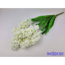  Jácint 7 ágú selyem csokor 64cm - Krém dekorációs kellék