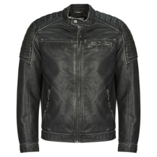 Jack & Jones Bőrkabátok JJEROCKY Fekete EU M férfi kabát, dzseki