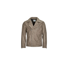 Jack &amp; Jones Bőrkabátok  JJROCKY FAUX SUEDE BIKER JACKET Bézs EU XL férfi kabát, dzseki
