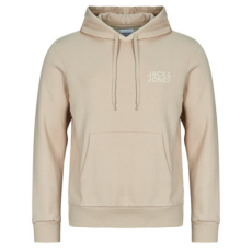 Jack & Jones Pulóverek JJECORP LOGO SWEAT HOOD Bézs EU L