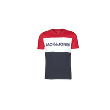 Jack &amp; Jones Rövid ujjú pólók JJELOGO BLOCKING Piros EU XL férfi póló