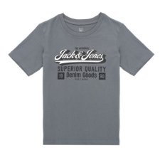 Jack &amp; Jones Rövid ujjú pólók JJELOGO TEE SS ONECK Szürke 16 Jahre gyerek póló