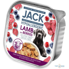 Jack Hipoallergén pástétom 150g Bárányhús bogyós gyümölcsökkel kutyaeledel