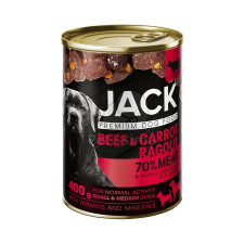 Jack Jack kutya konzerv ragu - marha, répa 400 g kutyaeledel