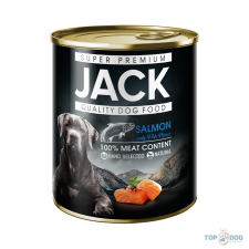 Jack Konzerv 100% Lazac 800g kutyaeledel