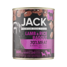  Jack kutya konzerv ragu bárány-rizs hús,800g kutyaeledel
