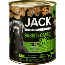 Jack kutya konzerv ragu nyúl-répa 800g kutyaeledel