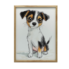 JACK RUSSELL TERRIER FALI PLAKÁT GYERMEKEKNEK KERET NÉLKÜL 40x50 grafika, keretezett kép