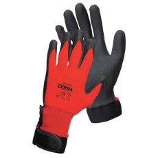  JACKDAW piros mártott nylon kesztyű 8