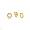 Jackie Gold buborékos kör arany fülbevaló - JKE20.060