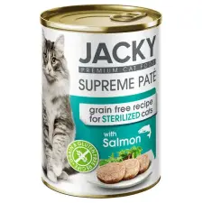  Jacky steril macska konzerv pástétom lazac 400g macskaeledel