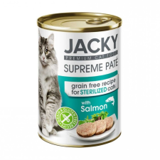 Jacky steril macska konzerv pástétom lazac, 400g macskaeledel
