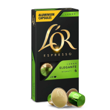 Jacobs Douwe Egberts Jacobs L`OR Lungo Elegante kávékapszula 10db (4029057) (jac4029057) kávé