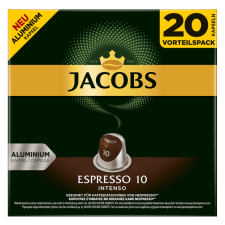 JACOBS Espresso intenzitás 10, 20 kapszula a Nespresso számára kávé