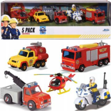 Jada Sam, a tűzoltó: 5 db-os jármű szett autópálya és játékautó