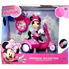 JADA TOYS - Disney: Minnie egeres távirányítós IRC robogó 16cm cicával autópálya és játékautó