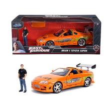 JADA TOYS Jada Halálos iramban: Brian figura és Toyota Supra fém autómodell (253205001) autópálya és játékautó