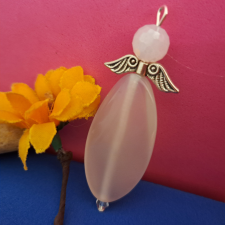  Jáde angyal medál  6 cm-es medál