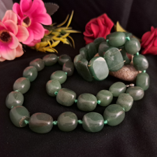  Jáde szett nagy és látványos. ékszer szett