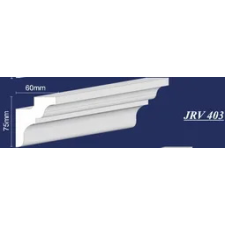 Jafer Díszléc rejtett világításhoz rv 403 7,5 x 6 cm 2m tapéta, díszléc és más dekoráció