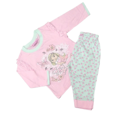 JAM Jam Hosszú Ujjú Pamut Pizsama 6-12 hónapos korig - Rózsaszín/Menta Tündér - Kiárusítás